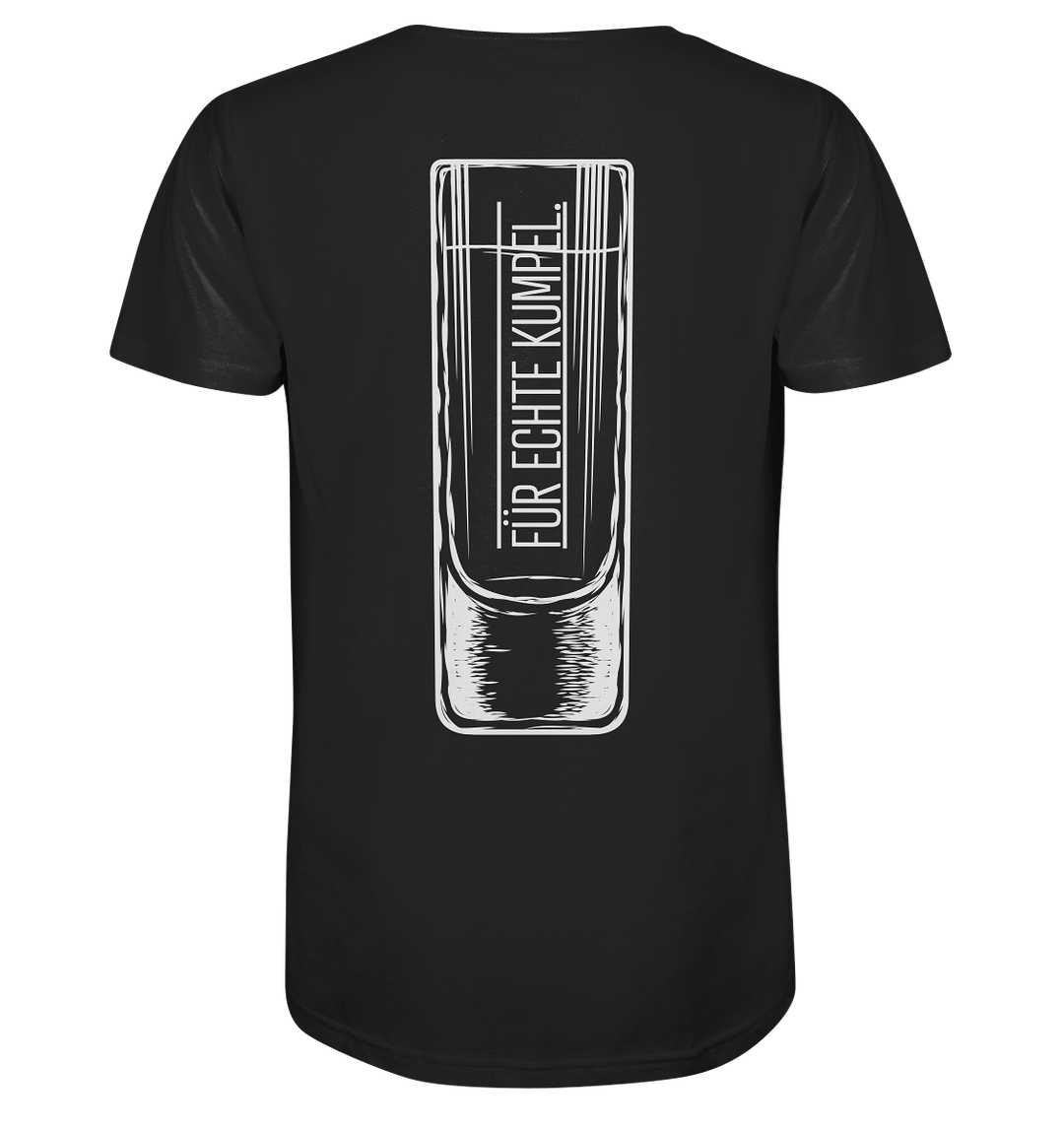 Shotglas Rückenprint schwarz - Organic Shirt