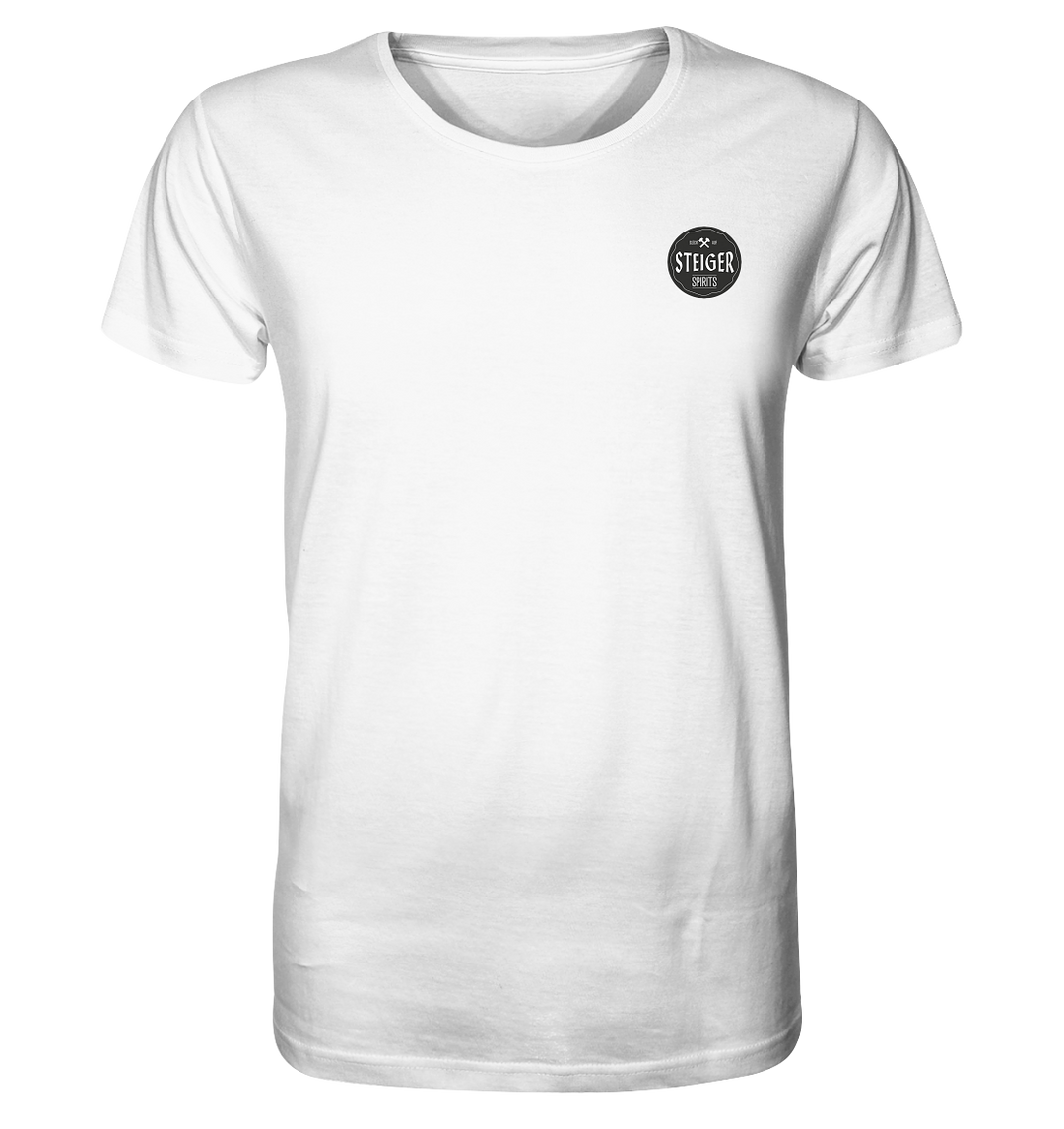 Shotglas Rückenprint weiß - Organic Shirt