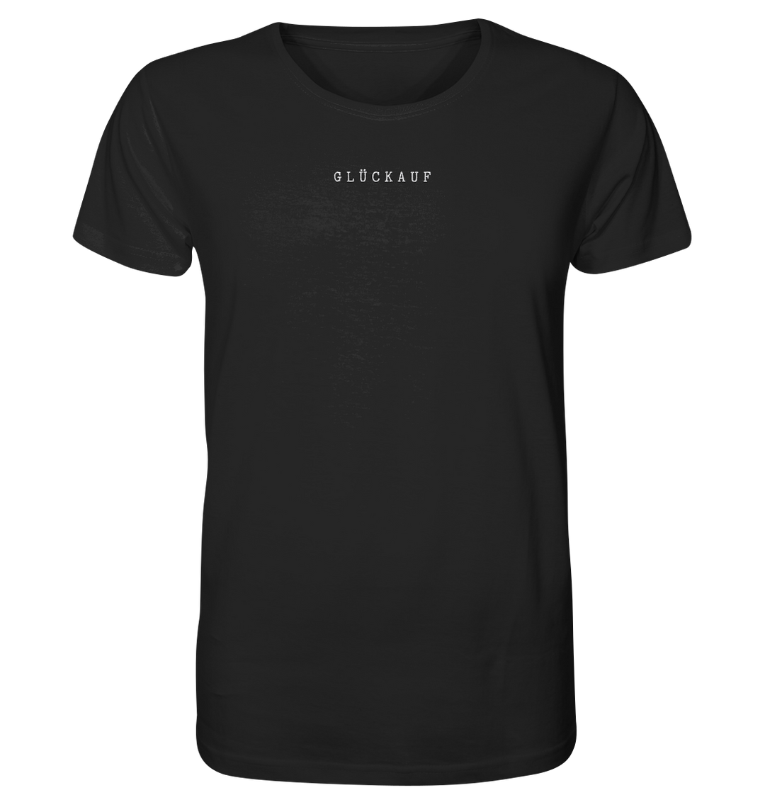 GLÜCKAUF gestickt simple schwarz - Organic Shirt